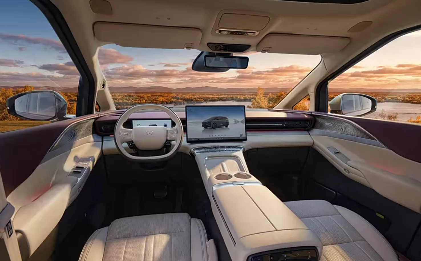 XPeng X9 Extended-Range Edition Interior Revealed